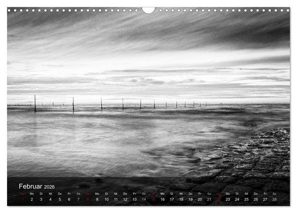 Produktbild: Wangerooge Noir (Wandkalender 2026 DIN A3 quer), CALVENDO Monatskalender