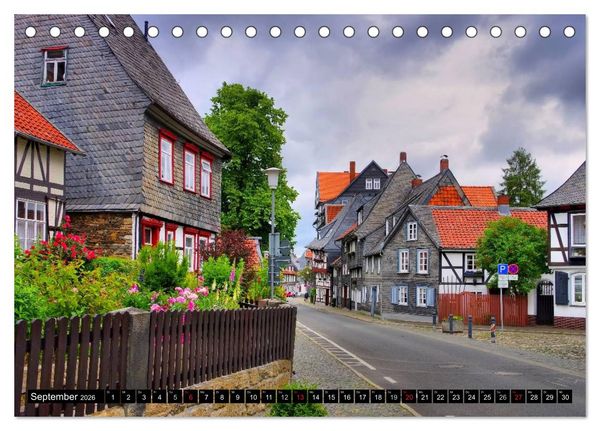 Produktbild: Goslar - Hanse- und Kaiserstadt im Harz (Tischkalender 2026 DIN A5 quer), CALVENDO Monatskalender