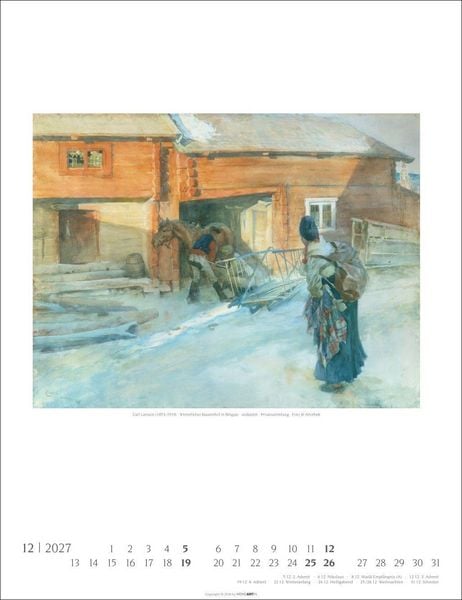 Produktbild: Carl Larsson Kalender 2027
