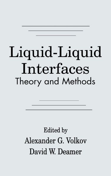 Produktbild: Liquid-Liquid InterfacesTheory and Methods