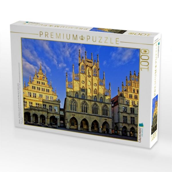 Produktbild: M&uuml;nster - Das Rathaus, ein gotischer Bau aus der Mitte des 14. Jahrhunderts (Puzzle)