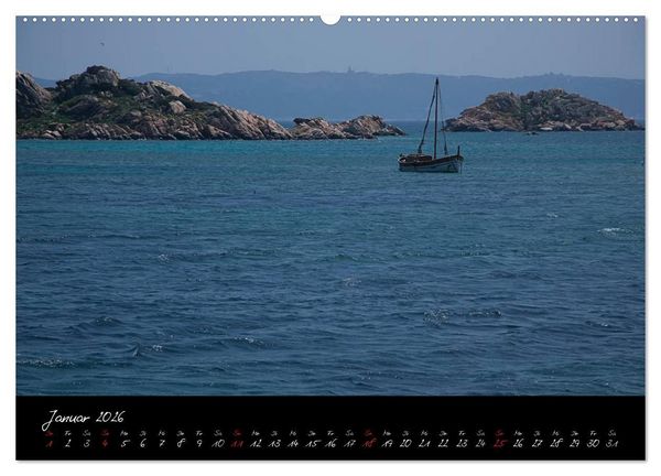 Produktbild: Blaues Sardinien (hochwertiger Premium Wandkalender 2026 DIN A2 quer), Kunstdruck in Hochglanz