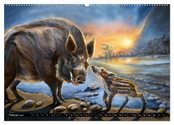 Produktbild: Tierfreunde (Wandkalender 2027 DIN A2 quer), CALVENDO Monatskalender