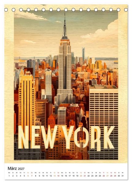 Produktbild: USA - Retro Journeys (Tischkalender 2027 DIN A5 hoch), CALVENDO Monatskalender