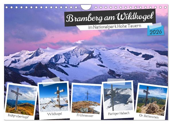 Bramberg am Wildkogel (Wandkalender 2026 DIN A4 quer), CALVENDO Monatskalender