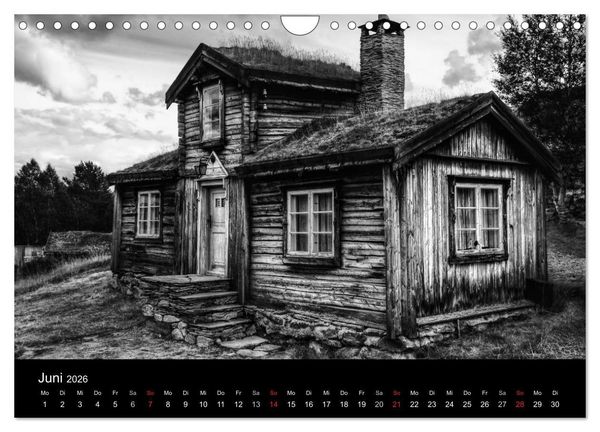 Produktbild: Objekte in schwarz weiss (Wandkalender 2026 DIN A4 quer), CALVENDO Monatskalender