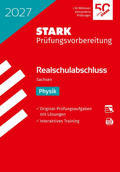 Produktbild: STARK Physik - Realschulabschluss 2027 Sachsen - Pr&uuml;fungsvorbereitung