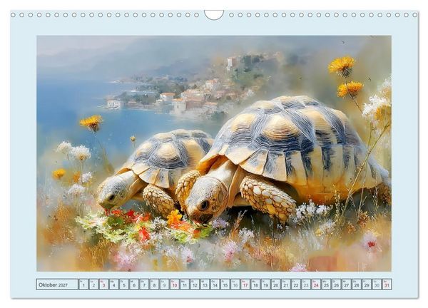 Produktbild: Schildkr&ouml;ten. Gut gepanzert und niemals in Eile (Wandkalender 2027 DIN A3 quer), CALVENDO Monatskalender
