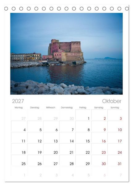 Produktbild: Tischplaner 2027 - Wundersch&ouml;nes Neapel - Bella Napoli (A5 Tischkalender zum Aufstellen) CALVENDO