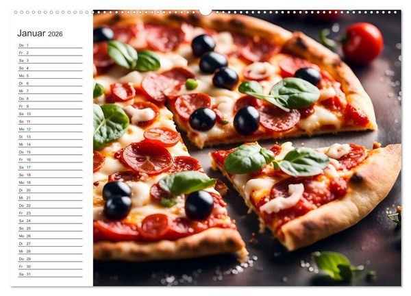 Produktbild: Buongusto Italia - Ein Jahr voller italienischer KI K&ouml;stlichkeiten (Wandkalender 2026 DIN A2 quer), CALVENDO Monatskalender