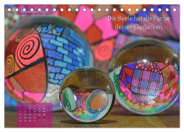 Produktbild: Die Welt in der Kugel (Tischkalender 2026 DIN A5 quer), CALVENDO Monatskalender
