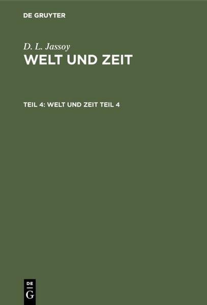 Produktbild: Welt und Zeit. Teil 4