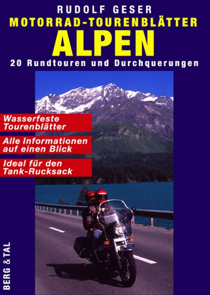 Produktbild: Motorrad-Tourenbl&auml;tter ALPEN