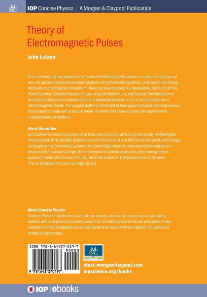 Produktbild: Theory of Electromagnetic Pulses