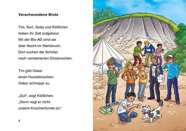 TKKG Junior, Bücherhelden 1. Klasse, Verschwundene Dinos