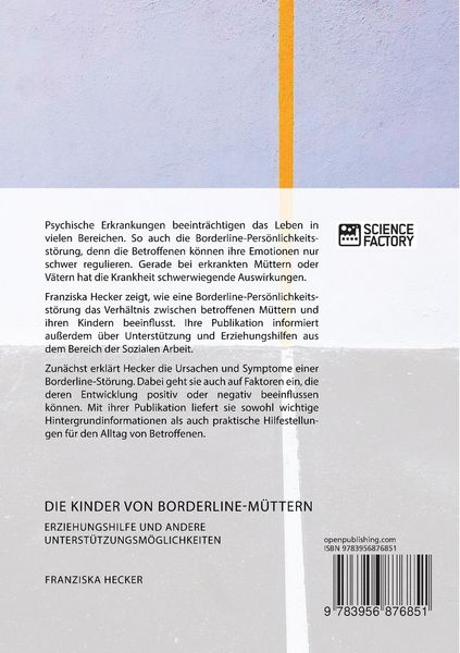 Produktbild: Die Kinder von Borderline-M&uuml;ttern