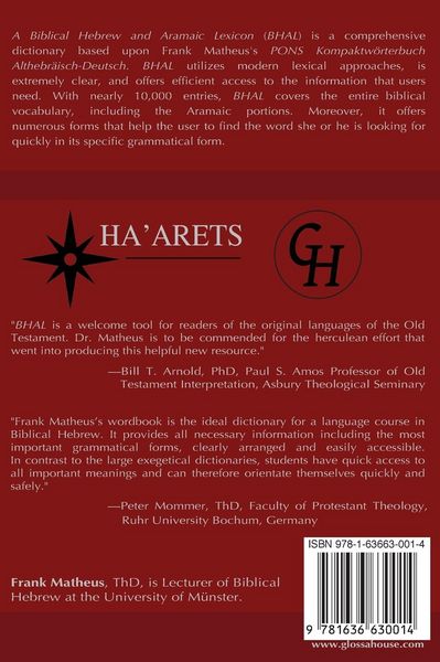 Produktbild: Biblical Hebrew and Aramaic Lexicon
