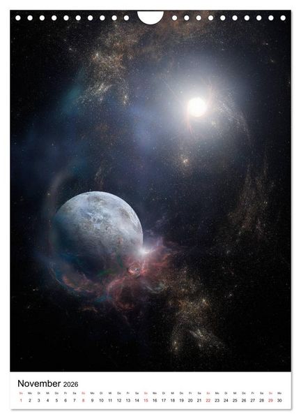 Produktbild: Unser Universum eine interstellare Reise (Wandkalender 2026 DIN A4 hoch), CALVENDO Monatskalender
