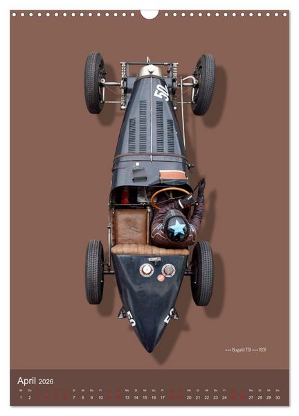 Produktbild: Legenden des Rennsports, Historic Grand Prix Cars 1925-1960 (Wandkalender 2026 DIN A3 hoch), CALVENDO Monatskalender