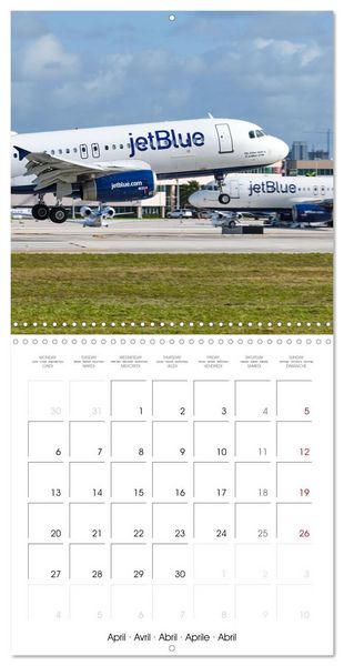 Produktbild: North American Airliners (Wall Calendar 2026 12 &times; 12 Inch) CALVENDO 12 Month Wall Calendar