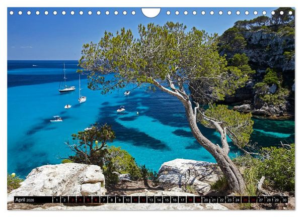 Produktbild: MENORCA - Die sanfte Perle (Wandkalender 2026 DIN A4 quer), CALVENDO Monatskalender