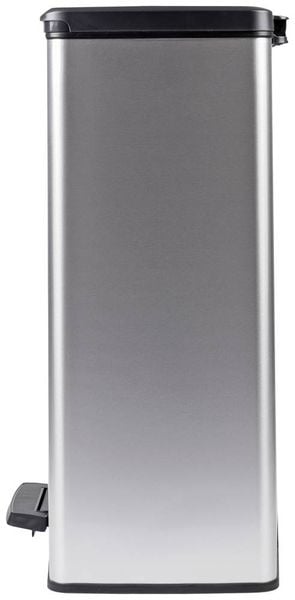 Produktbild: Curver Deco bin slim 254610 M&uuml;lleimer 65 l (B x H x T) 480 x 615 x 280 mm Silber, Schwarz 1 St.