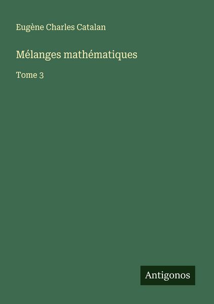 Produktbild: M&eacute;langes math&eacute;matiques