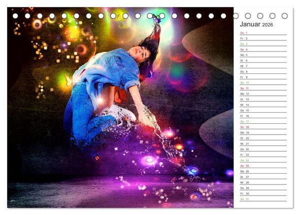 Produktbild: HipHopDance (Tischkalender 2026 DIN A5 quer), CALVENDO Monatskalender