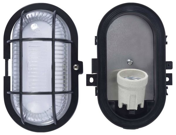 Produktbild: Sygonix Feuchtraumleuchte E27 60W Schwarz