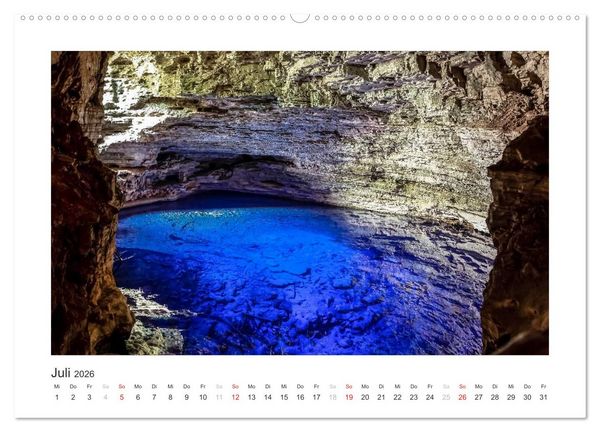 Produktbild: Brasilien 2026 Bahia - die Wiege Brasiliens (hochwertiger Premium Wandkalender 2026 DIN A2 quer), Kunstdruck in Hochglanz