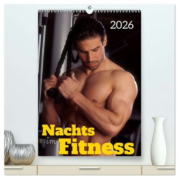 Produktbild: Nachts im Fitness (hochwertiger Premium Wandkalender 2026 DIN A2 hoch), Kunstdruck in Hochglanz