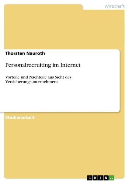 Produktbild: Personalrecruiting im Internet