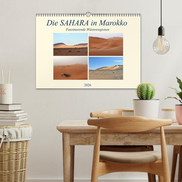 Produktbild: Die SAHARA in Marokko, Faszinierende W&uuml;stenregionen (Wandkalender 2026 DIN A3 quer), CALVENDO Monatskalender