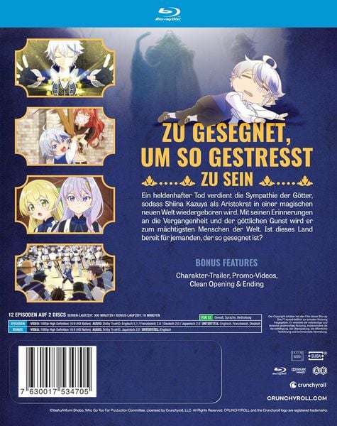 Produktbild: The Aristocrat&rsquo;s Otherworldly Adventure: Serving Gods Who Go Too Far - Die Parallelwelt-Chroniken des Aristokraten - Gesamtausgabe [2 BRs]