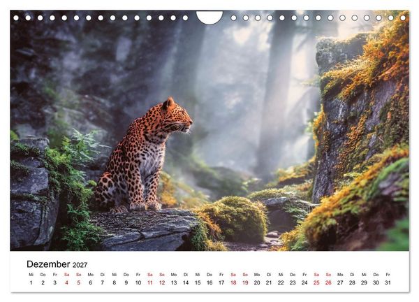 Produktbild: Gefleckte Schatten - Im Bann der Leoparden (Wandkalender 2027 DIN A4 quer), CALVENDO Monatskalender