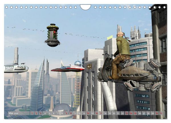 Produktbild: Science Fiction Visionen (Wandkalender 2026 DIN A4 quer), CALVENDO Monatskalender