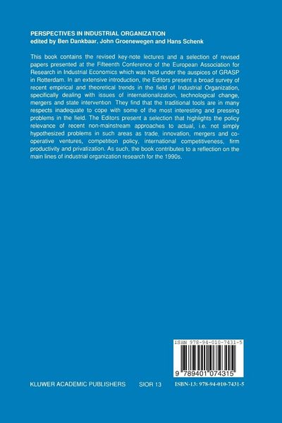 Produktbild: Perspectives in Industrial Organization