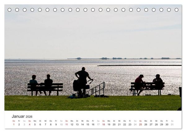 Produktbild: Hallig Hooge - zwischen Himmel und Erde (Tischkalender 2026 DIN A5 quer), CALVENDO Monatskalender