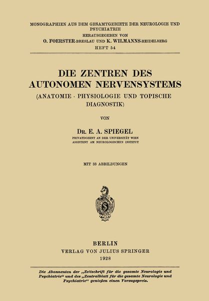 Produktbild: Die Zentren des autonomen Nervensystems