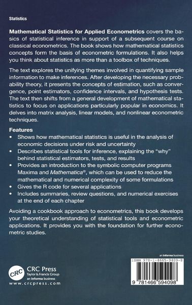 Produktbild: Mathematical Statistics for Applied Econometrics