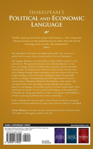 Produktbild: Shakespeare's Political and Economic Language