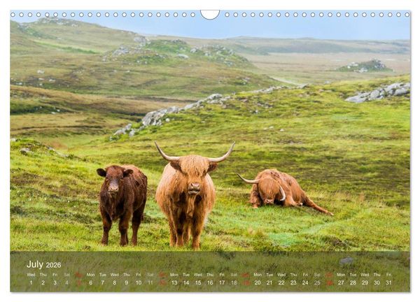 Produktbild: Scotland - From Edinburgh into the Highlands (Wall Calendar 2026 DIN A3 landscape), CALVENDO 12 Month Wall Calendar