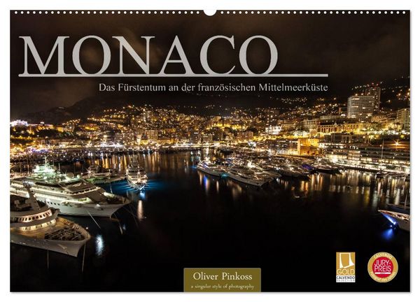 Produktbild: Monaco - Das F&uuml;rstentum an der franz&ouml;sischen Mittelmeerk&uuml;ste (Wandkalender 2026 DIN A2 quer), CALVENDO Monatskalender