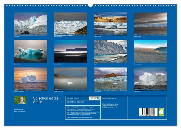 Produktbild: So sch&ouml;n ist die Arktis (hochwertiger Premium Wandkalender 2026 DIN A2 quer), Kunstdruck in Hochglanz