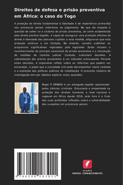 Produktbild: Direitos de defesa e pris&atilde;o preventiva em &Aacute;frica: o caso do Togo