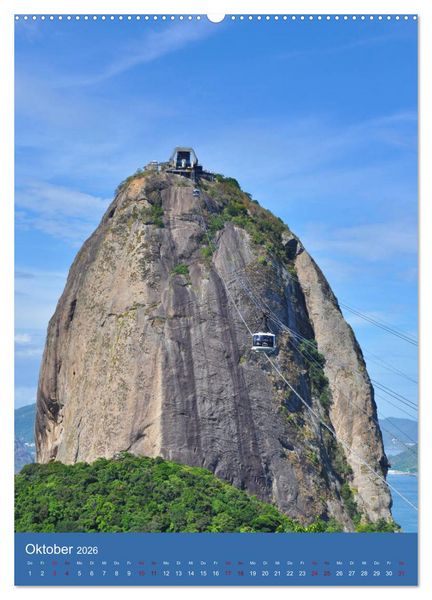 Produktbild: Erlebe mit mir Rio de Janeiro (Wandkalender 2026 DIN A2 hoch), CALVENDO Monatskalender