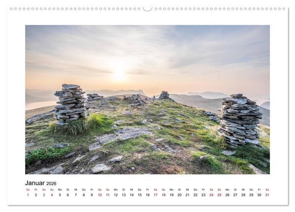 Produktbild: Norwegen Magisches Licht (hochwertiger Premium Wandkalender 2026 DIN A2 quer), Kunstdruck in Hochglanz