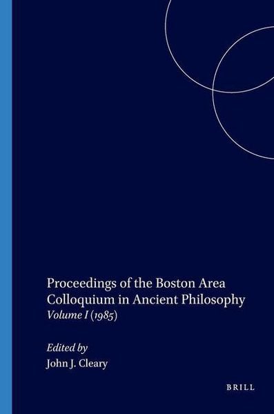 Produktbild: Proceedings of the Boston Area Colloquium in Ancient Philosophy