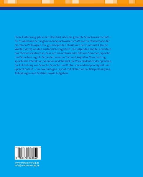 Produktbild: Sprachwissenschaft