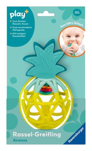 Ravensburger 4869 - play+ Rassel-Greifling: Ananas
